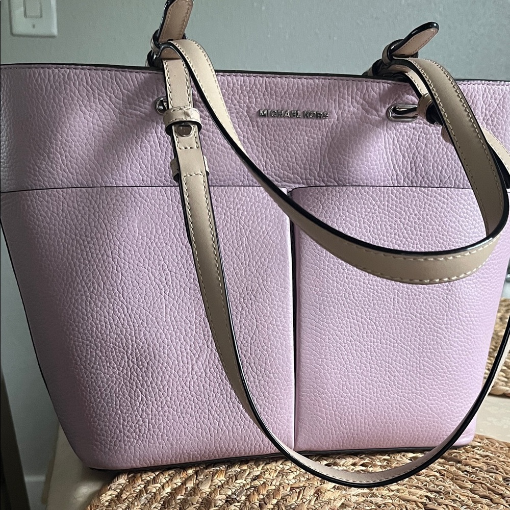 Michael Kors Light Pink Tote with Beige Accents